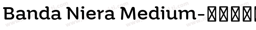 Banda Niera Medium字体转换